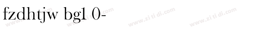 fzdhtjw bg1 0字体转换